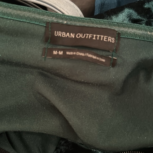 Urban Outfitters Bustier Green Velvet Dress - Picture 3 of 3
